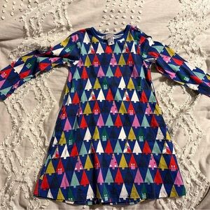 Hanna Andersson Multicolor Tree Dress, size 5